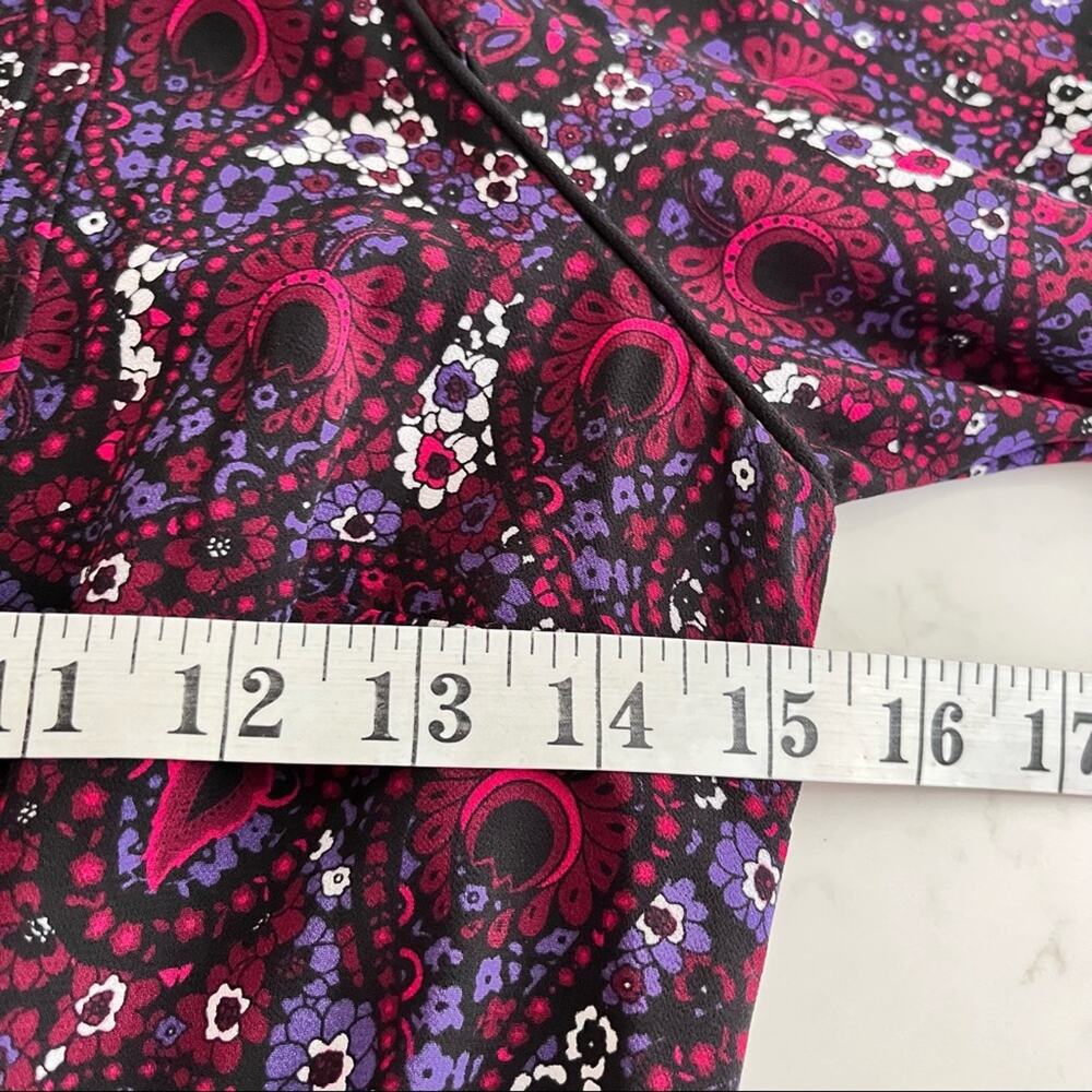 Michael Kors Burgundy Paisley Dress Size 2 - Work or Night Out - Picture 14 of 14